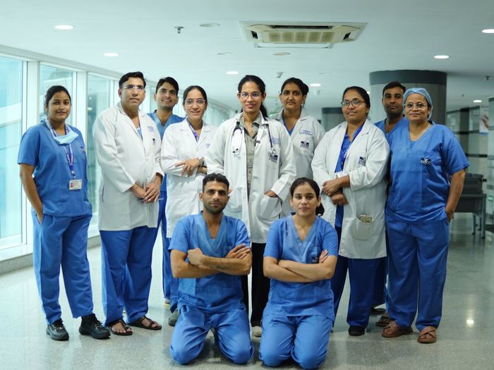 The full team — EHCC corridor