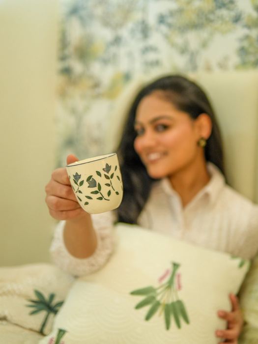 Morning cup, soft bokeh