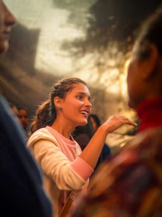 Conversations in golden light